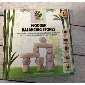 Panda Brothers Wooden Balancing Stones